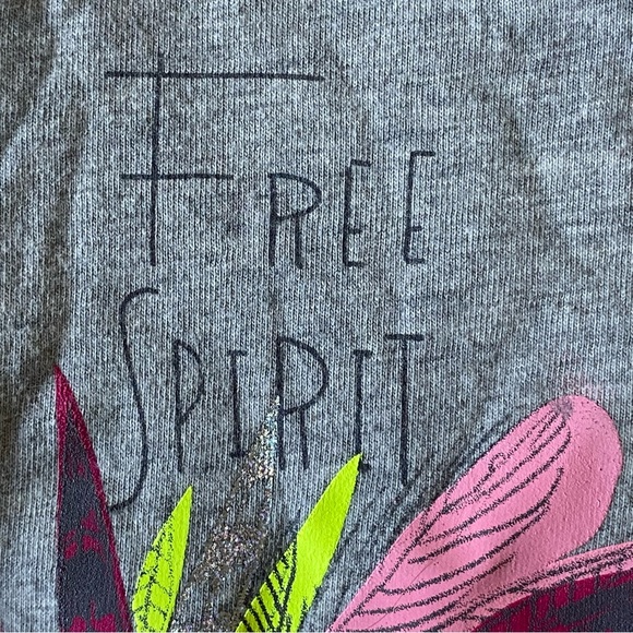 Girls Shirt Size 18 Months Free Spirit Horse Feathers OshKosh B’Gosh Gray EUC - Picture 4 of 13